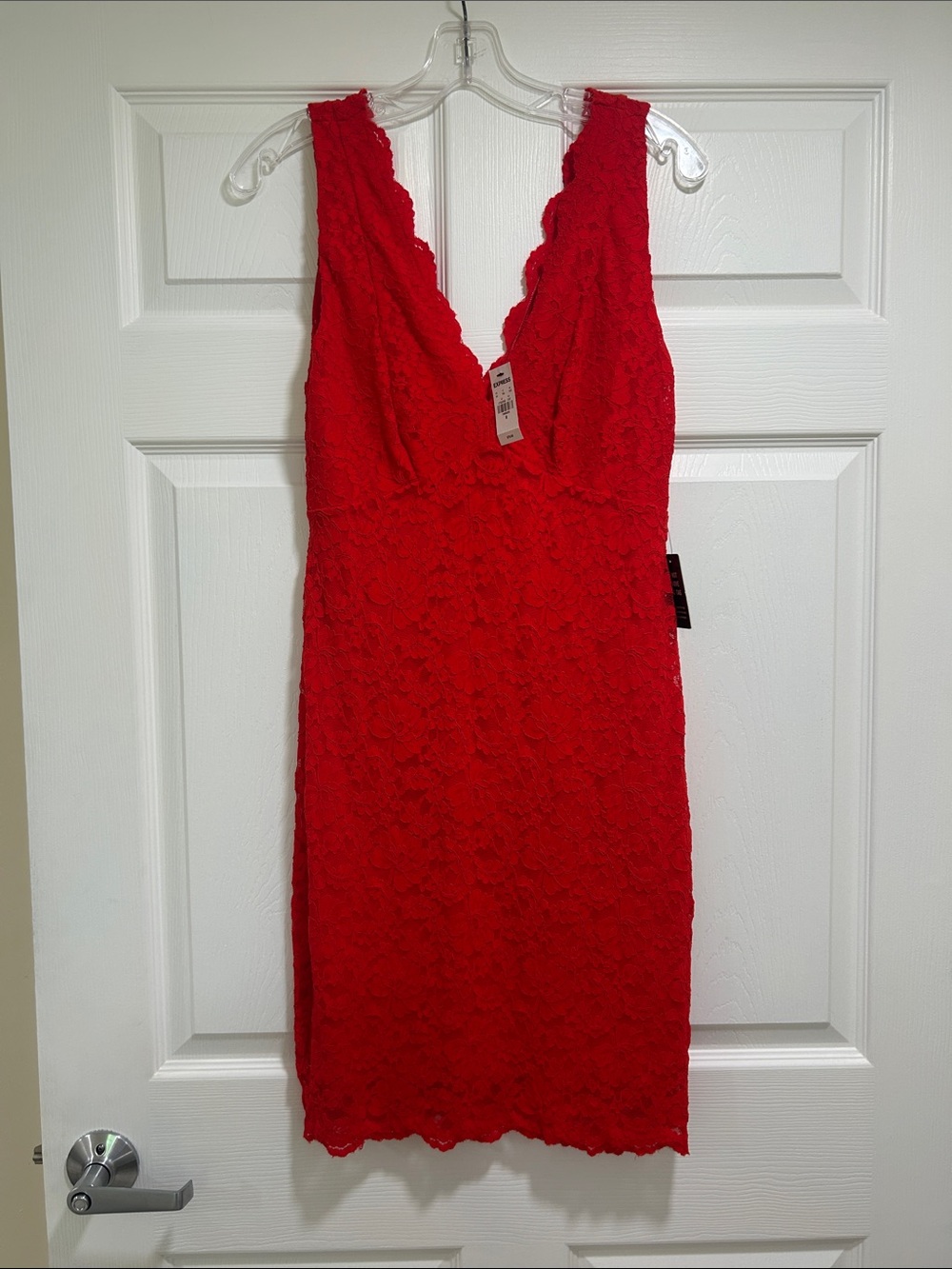 NWT Red Express lace dress